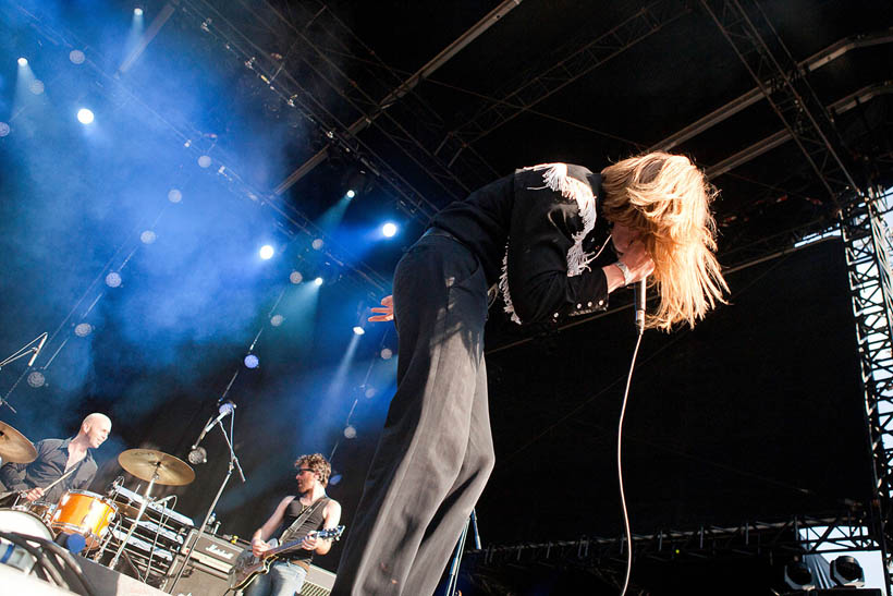 The Experimental Tropic Blues Band live op Brussels Summer Festival in België op 12 augustus 2012