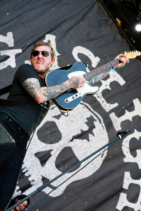 The Gaslight Anthem liveop Rock-A-Field in Roeser, Luxemburg on 26 juni 2011