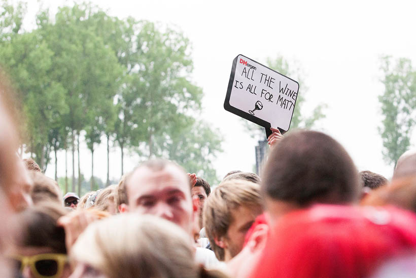 The National live op Rock Werchter Festival in België op 4 juli 2013