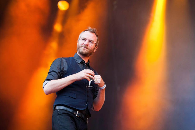 The National live op Rock Werchter Festival in België op 4 juli 2013