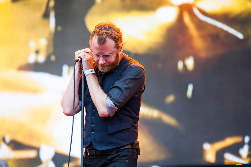 The National live op Rock Werchter Festival in België op 4 juli 2013