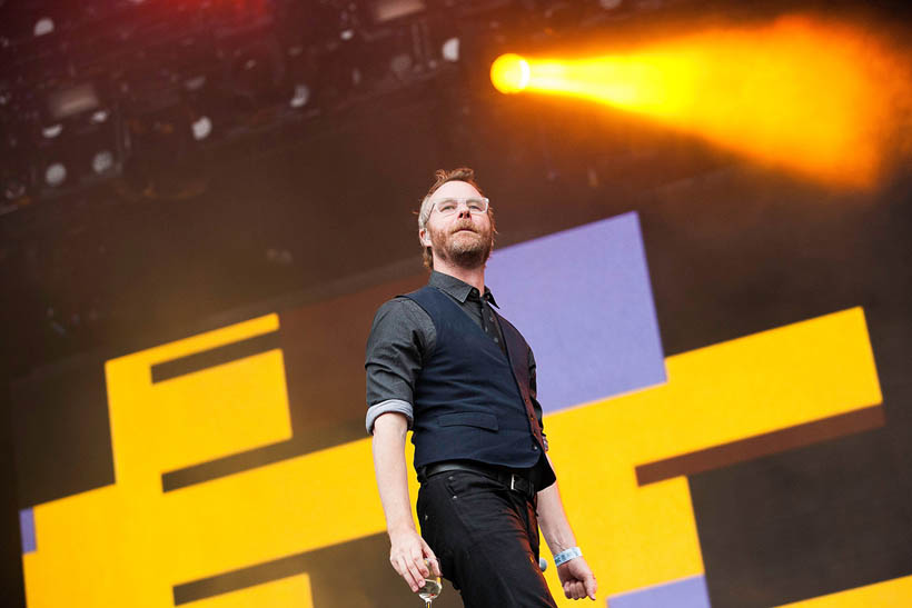 The National live op Rock Werchter Festival in België op 4 juli 2013