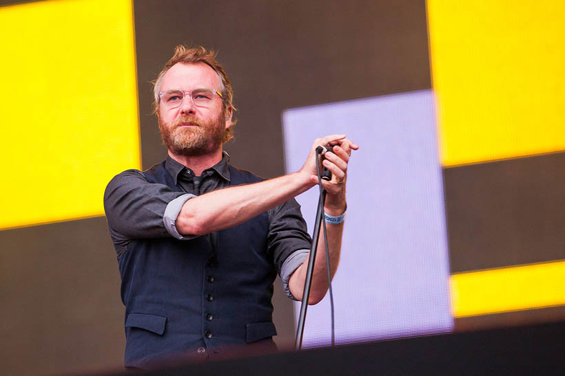 The National live op Rock Werchter Festival in België op 4 juli 2013