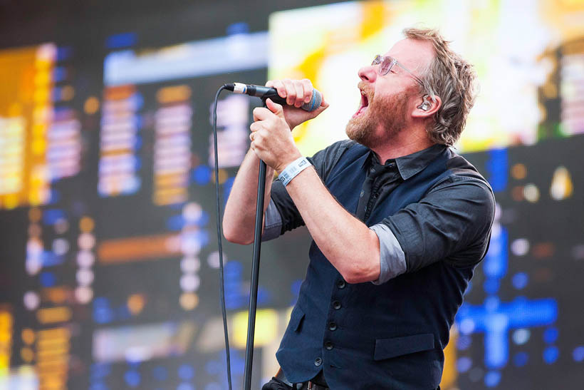 The National live op Rock Werchter Festival in België op 4 juli 2013