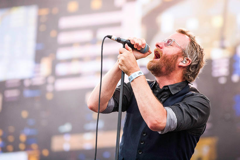 The National live op Rock Werchter Festival in België op 4 juli 2013