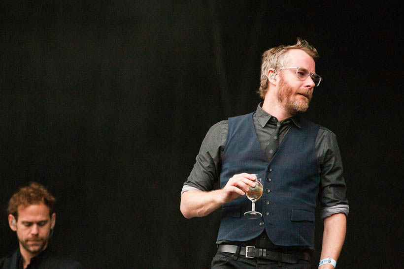 The National live op Rock Werchter Festival in België op 4 juli 2013