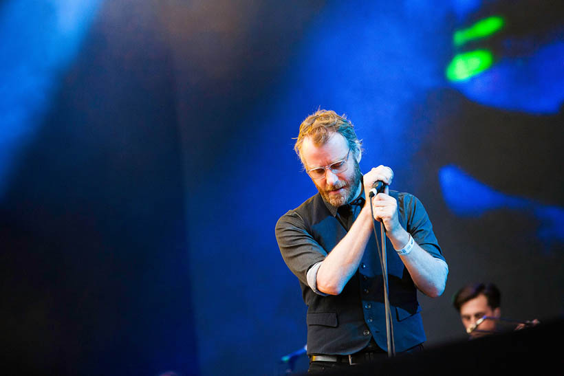 The National live op Rock Werchter Festival in België op 4 juli 2013