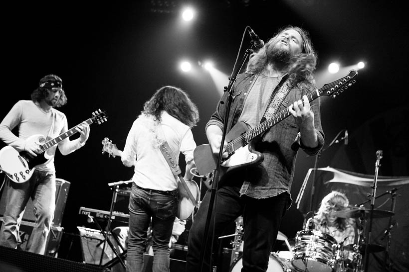 The Sheepdogs live at the Ancienne Belgique in Brussels, Belgium on 3 May 2012