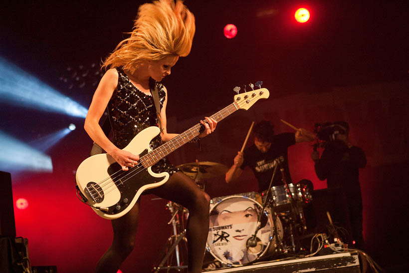 The Subways live op Dour Festival in België op 15 juli 2012