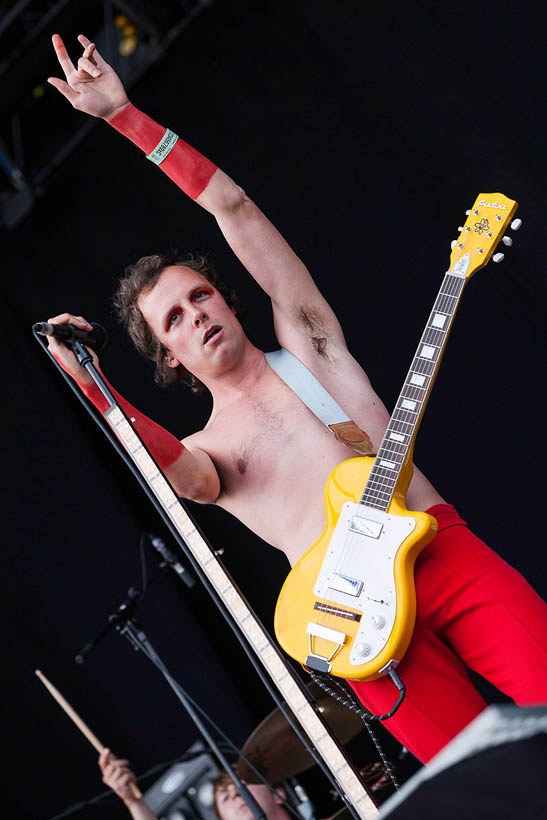 The Van Jets live at Rock Werchter Festival in Belgium on 6 July 2013