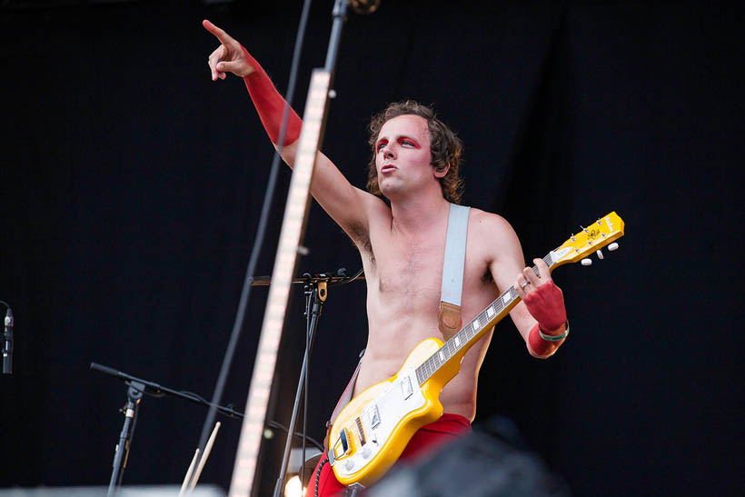 The Van Jets live at Rock Werchter Festival in Belgium on 6 July 2013