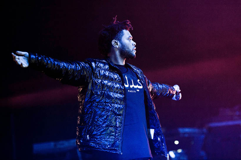 The Weeknd live in het Koninklijk Circus in Brussel, België op 14 maart 2013