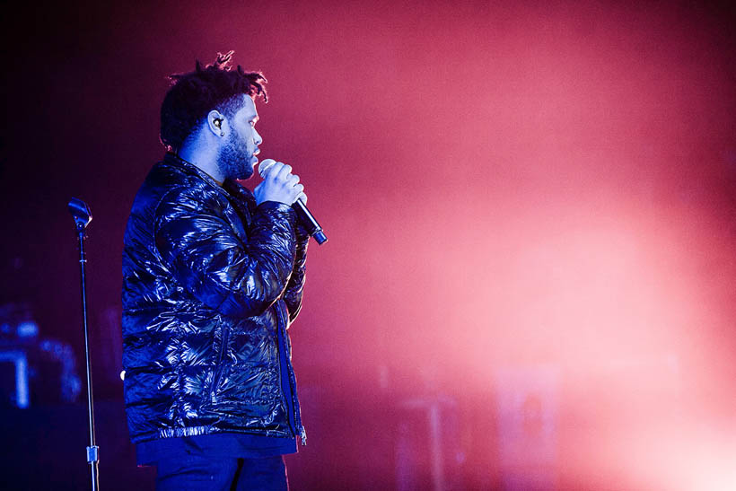 The Weeknd live in het Koninklijk Circus in Brussel, België op 14 maart 2013