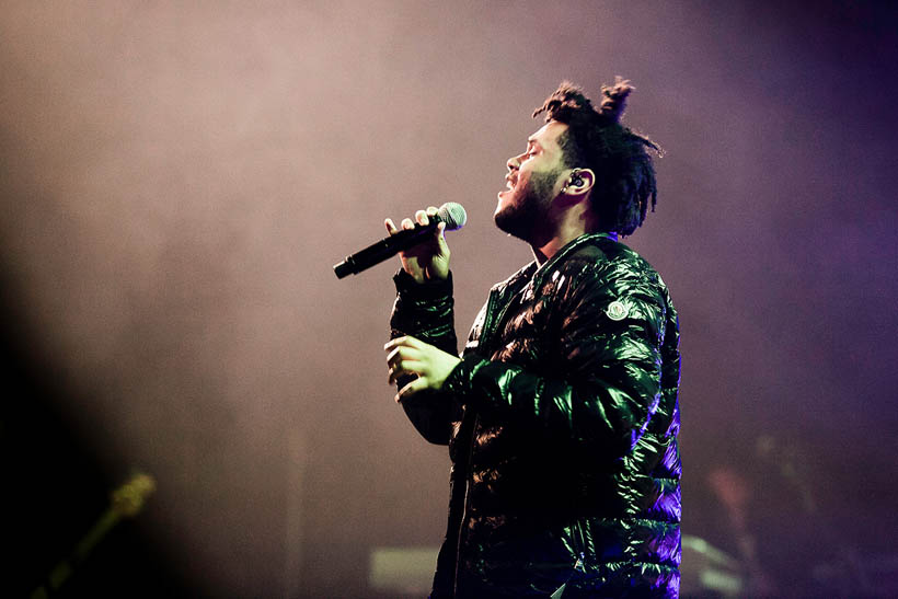 The Weeknd live in het Koninklijk Circus in Brussel, België op 14 maart 2013