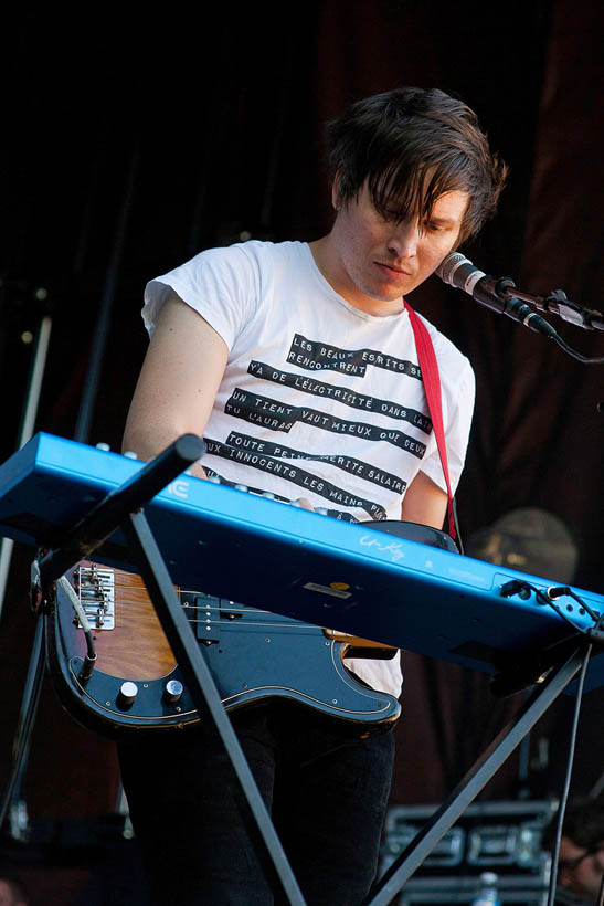 The Wombats liveop Rock-A-Field in Roeser, Luxemburg on 26 juni 2011