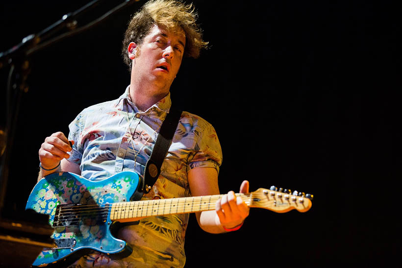 The Wombats live op Rock Werchter Festival in België op 3 juli 2014