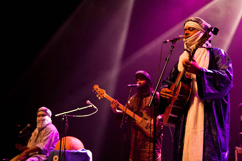 Tinariwen live at the Ancienne Belgique in Brussels, Belgium on 19 October 2011