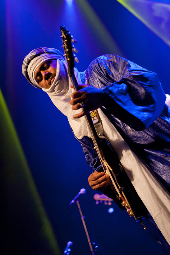 Tinariwen live in de Ancienne Belgique in Brussel, België op 19 oktober 2011