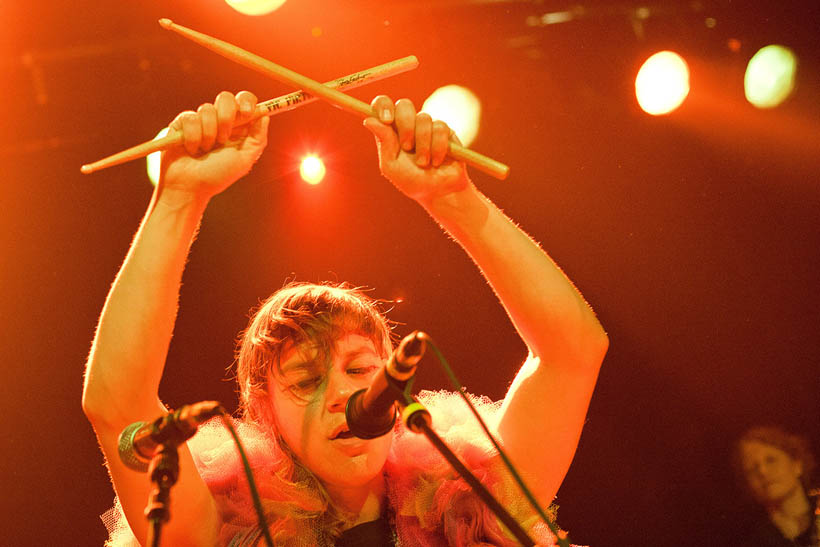 Tune Yards live in de ABClub in the Ancienne Belgique in Brussel, België op 3 juni 2011