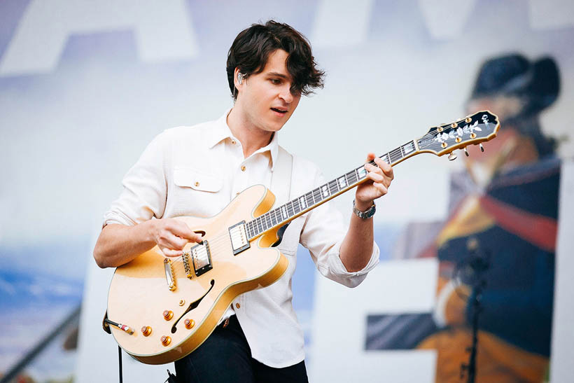 Vampire Weekend live op Rock Werchter Festival in België op 4 juli 2013