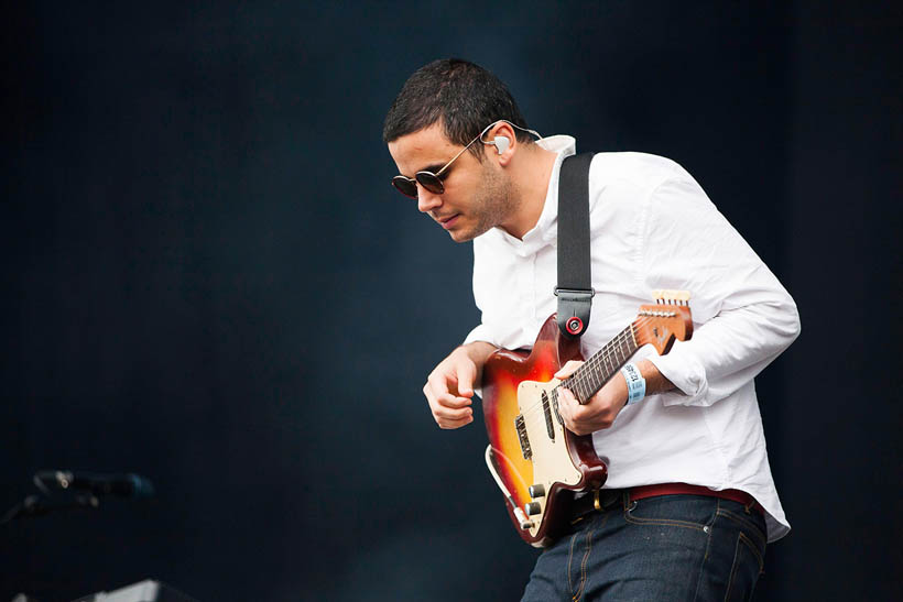 Vampire Weekend live op Rock Werchter Festival in België op 4 juli 2013