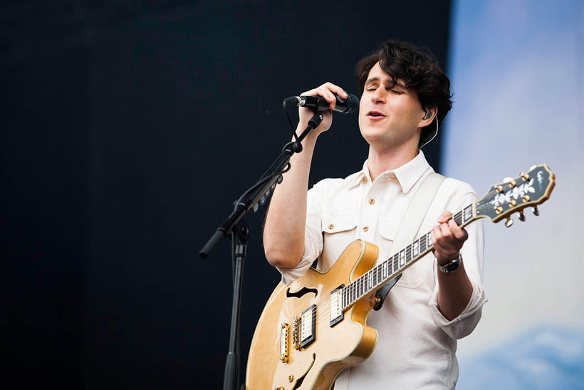 Vampire Weekend live op Rock Werchter Festival in België op 4 juli 2013