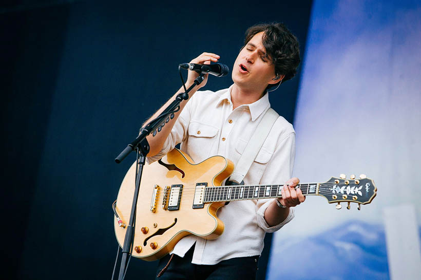 Vampire Weekend live op Rock Werchter Festival in België op 4 juli 2013