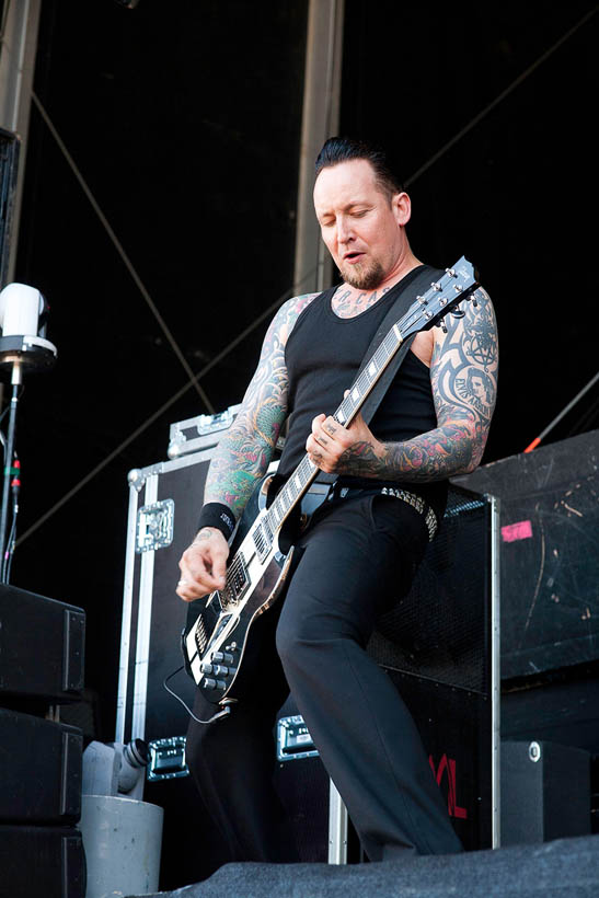 Volbeat liveop Rock-A-Field in Roeser, Luxemburg on 26 juni 2011