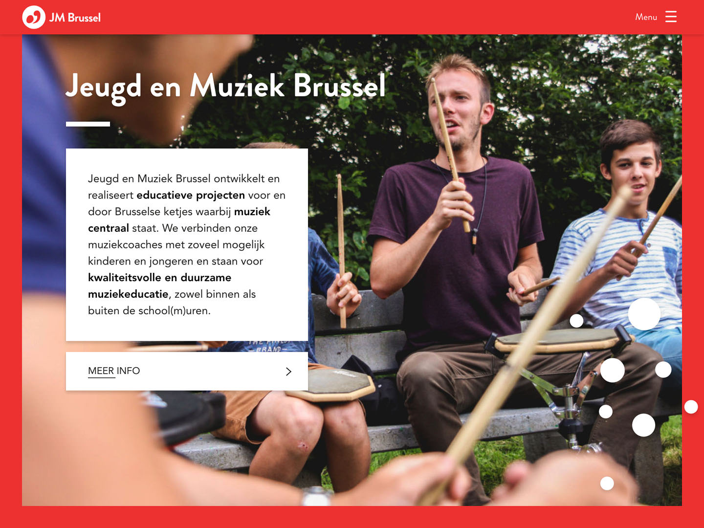 The introduction header of Jeugd en Muziek Brussel.