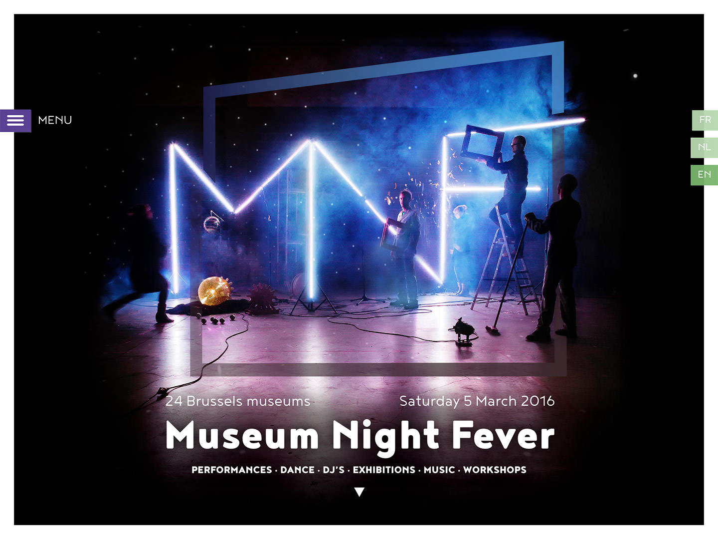 Museum Night Fever - Development of Website